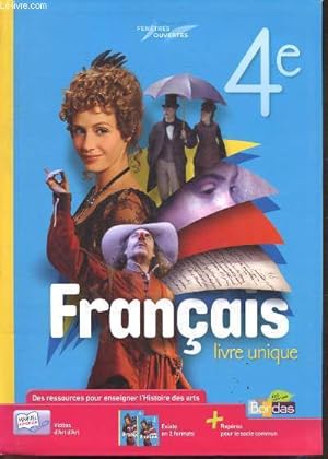 Seller image for Francais - livre unique - 4e - collection fenetres ouvertes for sale by Le-Livre