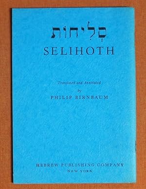 Seller image for Selihoth for sale by GuthrieBooks