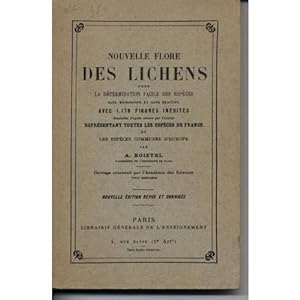 Seller image for Nouvelles flore des lichens Boistel 2023-1269 L G E Be 1943 for sale by Des livres et nous