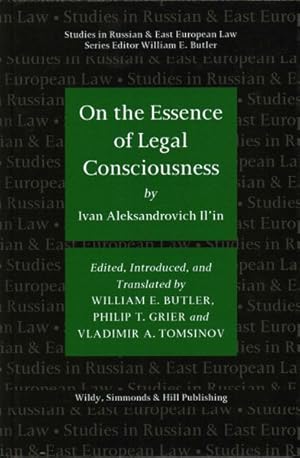 Bild des Verkufers fr On the Essence of Legal Consciousness zum Verkauf von GreatBookPrices