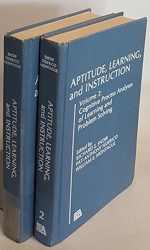 Bild des Verkufers fr Aptitude, Learning and Instruction (2 vols./ 2 Bnde KOMPLETT) - Vol.1: Cognitive Process Analyses of Aptitude/ Vol.2: Cognitive Process Analyses of Learning and Problem Solving. zum Verkauf von books4less (Versandantiquariat Petra Gros GmbH & Co. KG)