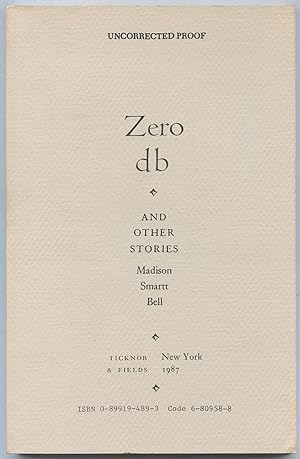 Seller image for Zero db and Other Stories for sale by Between the Covers-Rare Books, Inc. ABAA