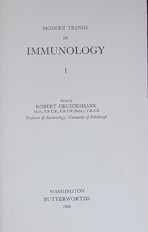 Seller image for MODERN TRENDS IMMUNOLOGY 1. for sale by Antiquariat Bookfarm