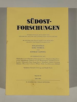 Seller image for Sdost-Forschungen. Band 63/64, 2004/2005. (= Sdosteuropische Arbeiten. Institut fr Ost- und Sdosteuropaforschung). for sale by Antiquariat Bookfarm
