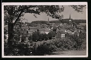 Ansichtskarte Hamm a. d. Sieg, Teilansicht aus der Vogelschau