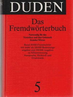 Seller image for Duden; Band 5 : Das Fremdwrterbuch for sale by Schrmann und Kiewning GbR