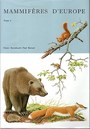 Mammifères d'Europe. Tome I: Insectivores, chauves-souris, primates. Tome II: Pinnipèdes, artioda...