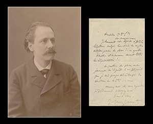 Immagine del venditore per Jules Massenet (1842-1912) - Autograph letter signed + Photo - 1881 venduto da PhP Autographs