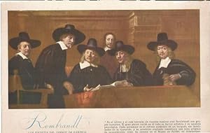 Bild des Verkufers fr LAMINA 21508: Los sindicos del Gremio de Paeros, por Rembrandt zum Verkauf von EL BOLETIN
