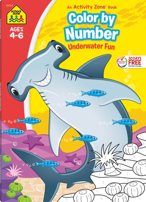 Bild des Verkufers fr School Zone Color by Number Underwater Fun Workbook (Paperback or Softback) zum Verkauf von BargainBookStores