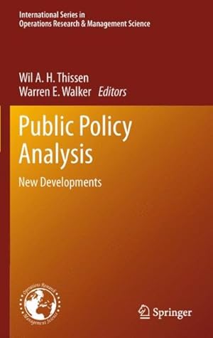 Seller image for Public Policy Analysis : New Developments for sale by GreatBookPricesUK