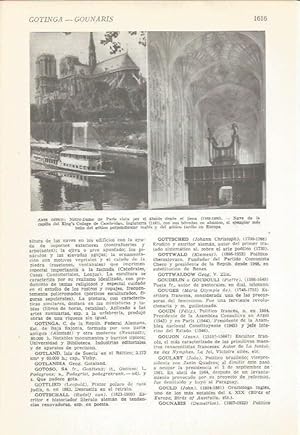 Imagen del vendedor de LAMINA 22251: Notre Dame de Paris y Capilla del Kings College de Cambridge a la venta por EL BOLETIN