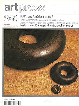 Magazine "Art Press" n°249, septembre 1999