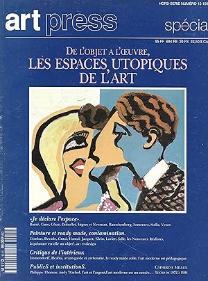 Magazine "Art Press" hors-série n°15 : "De l'objet à l'oeuvre, les espaces utopiques de l'art"