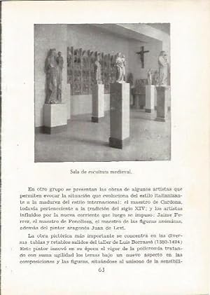 Image du vendeur pour LAMINA 24983: Sala de escultura del Museo Espiscopal de Vic, Barcelona mis en vente par EL BOLETIN