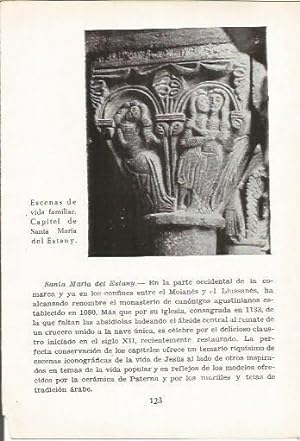 Immagine del venditore per LAMINA 25009: Capitel de Santa Maria de lEstany, Barcelona venduto da EL BOLETIN