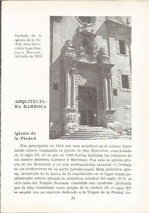 Image du vendeur pour LAMINA 24968: Iglesia de la Piedad en Vic, Barcelona mis en vente par EL BOLETIN