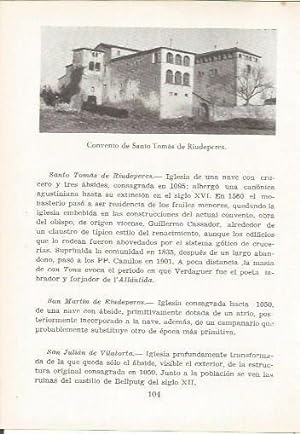 Image du vendeur pour LAMINA 24999: Convento de Sant Tomas de Riudeperes, Barcelona mis en vente par EL BOLETIN