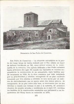 Immagine del venditore per LAMINA 24998: Monasterio de Sant Pere de Casserres, Barcelona venduto da EL BOLETIN