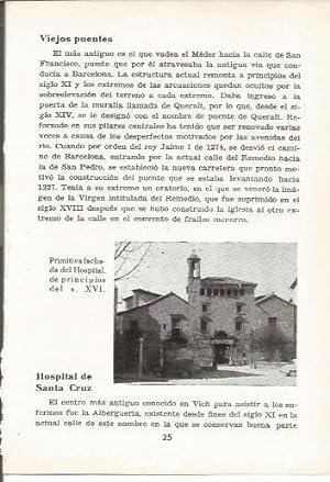 Image du vendeur pour LAMINA 24965: Hospital de Santa Cruz en Vic, Barcelona mis en vente par EL BOLETIN