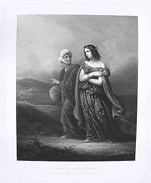 Image du vendeur pour GIUDITTA CHE SI RECA DA OLOFERNE (Judith va trouver Holopherne) mis en vente par Stampe Antiche e Libri d'Arte BOTTIGELLA