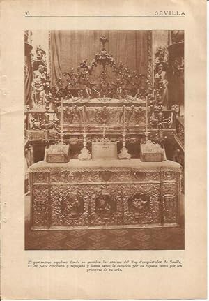 Seller image for LAMINA 25074: Sepulcro del rey Alfonso X for sale by EL BOLETIN
