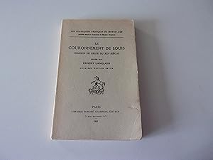 Seller image for LE COURONNEMENT DE LOUIS. Chanson de geste du XII siecle for sale by occasion de lire