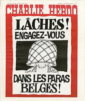 "CHARLIE HEBDO N°393 du 25/5/1978" LÂCHES ! ENGAGEZ-VOUS DANS LES PARAS BELGES ! / REISER : HLM P...