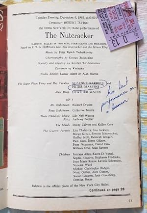 Imagen del vendedor de Nutcracker, the (New York City Ballet: Dec. 6th 1983 a la venta por DR Fine Arts