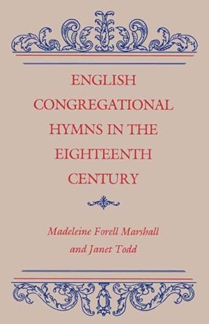 Seller image for English Congregational Hymns in the Eighteenth Century for sale by GreatBookPricesUK