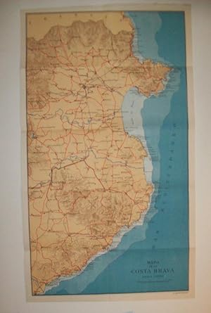 Seller image for LAMINA 25267: Mapa de la Costa Brava for sale by EL BOLETIN