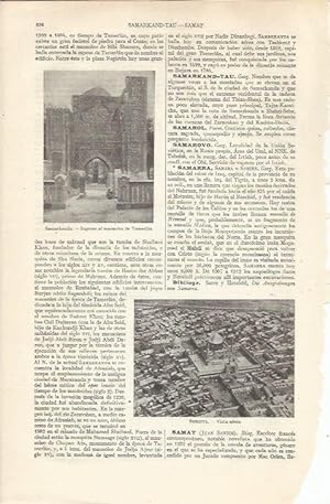 Bild des Verkufers fr LAMINA ESPASA 37013: Mausoleo de Tamerlan en Samarkanda zum Verkauf von EL BOLETIN