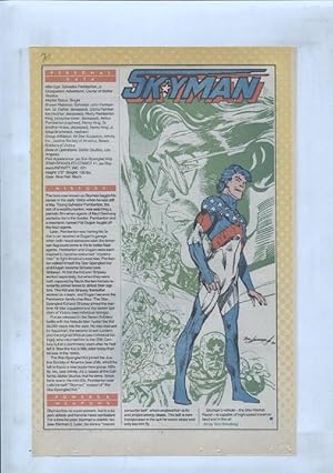 Bild des Verkufers fr Ficha personaje DC Comics numero 090: Skyman y Slam Bradley y Slipknot zum Verkauf von EL BOLETIN