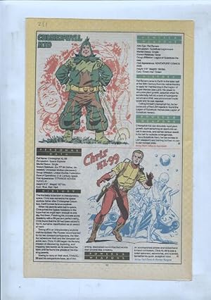 Seller image for Ficha personaje DC Comics numero 211: Chlorophyll Kid + Chris KL-99 + The Chief for sale by EL BOLETIN