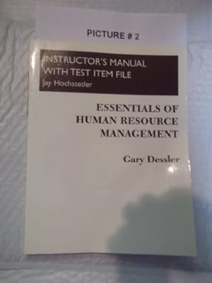 Bild des Verkufers fr Instructors Manual with Test Item File zum Verkauf von WeBuyBooks