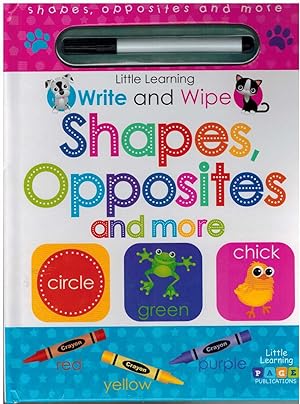 Seller image for SHAPES, OPPOSITES & MORE Little Learning Write & Wipe for sale by The Avocado Pit