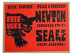 [Black Panthers] Black Panther Peace & Freedom / Free Huey Newton / Seale / Congress 7th CD / Sta...