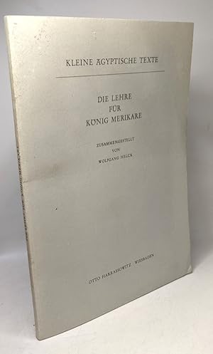 Die Lehre für König Merikare (Kleine ägyptische Texte)