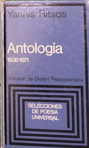 Imagen del vendedor de Antología : 1936-1971 a la venta por Librería Alonso Quijano