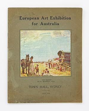 Imagen del vendedor de European Art Exhibition for Australia. Town Hall, Sydney. July 1923 [cover title] a la venta por Michael Treloar Booksellers ANZAAB/ILAB