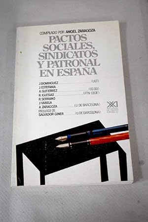 Bild des Verkufers fr Pactos sociales, sindicatos y patronal en Espaa zum Verkauf von Alcan Libros