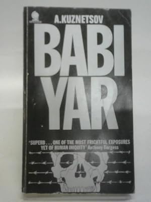 Bild des Verkufers fr Babi Yar: A document in the form of a novel zum Verkauf von World of Rare Books