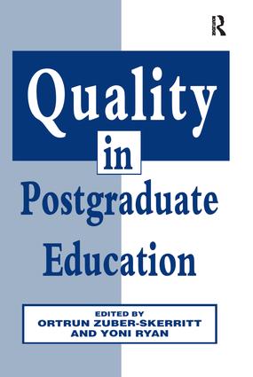 Immagine del venditore per Quality in Postgraduate Education venduto da moluna