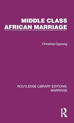 Seller image for Middle Class African Marriage for sale by moluna
