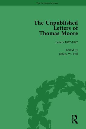 Image du vendeur pour The Unpublished Letters of Thomas Moore Vol 2 mis en vente par moluna