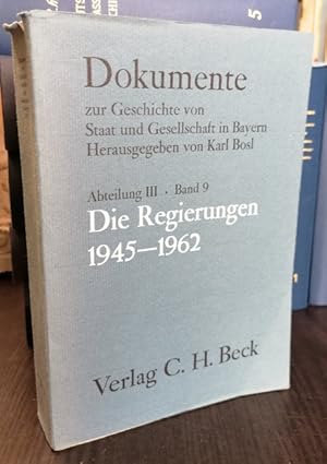 Seller image for Die Regierungen 1945 - 1962. for sale by Klaus Schneborn