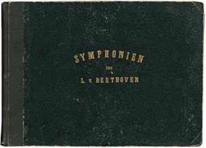 Image du vendeur pour Toutes les Symphonies de L. van Beethoven arranges pour Piano  quatre mains par Hugo Ulrich. Cahiers I Symphionies n^ 1-5 [-II. Symphionies n^ 6-9] mis en vente par Libreria Alberto Govi di F. Govi Sas