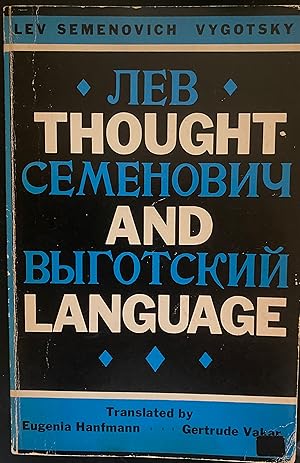 Immagine del venditore per Thought and Language venduto da Margaret Bienert, Bookseller