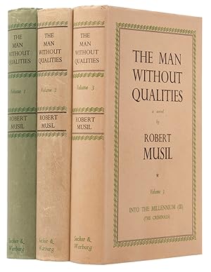 Immagine del venditore per The Man Without Qualities: A Sort of Introduction; The Like of It Now Happens; Into the Millennium (The Criminals). venduto da Shapero Rare Books