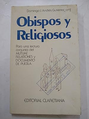 Imagen del vendedor de Obispos y religiosos a la venta por Libros nicos